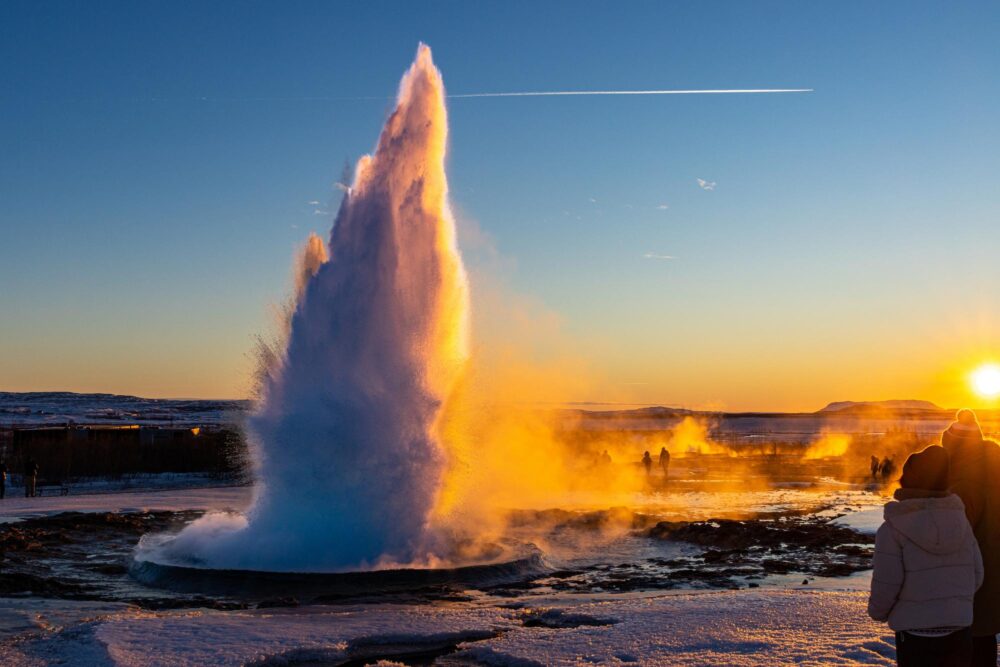 Geyser Geysir dans le Cercle d'Or, Islande
