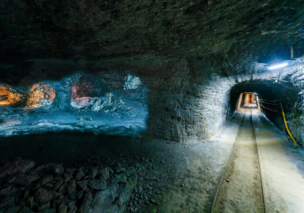 Intérieur de la mine de sel de Hallein