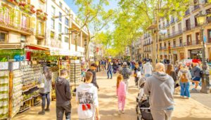 La célèbre Rambla de Barcelone