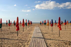 La plage de Deauville, France