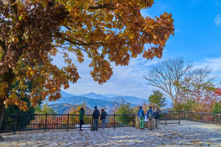 La vue sur le mont Fuji depuis le mont Takao