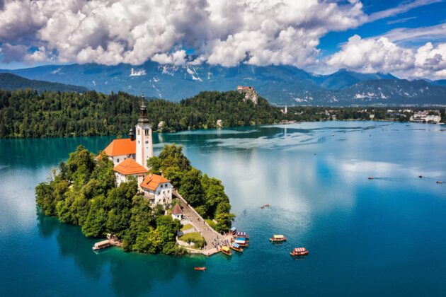 Le Lac de Bled, Slovénie