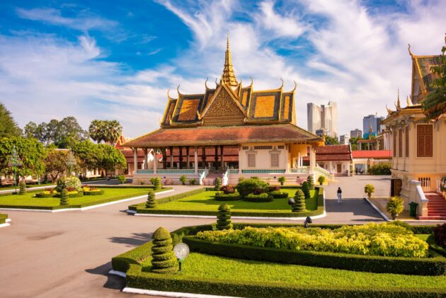 Le Palais Royal de Phnom Penh au Cambodge
