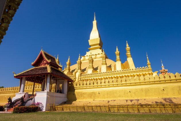 Le Temple Pha That Luang de Vientiane au Laos