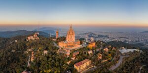 Le parc Tibidabo à Barcelone