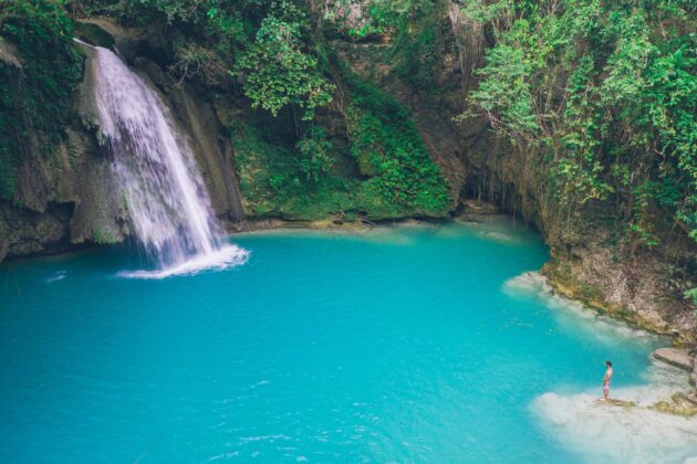 Les Chutes de Kawasan à Cebu