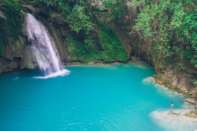 Les Chutes de Kawasan à Cebu