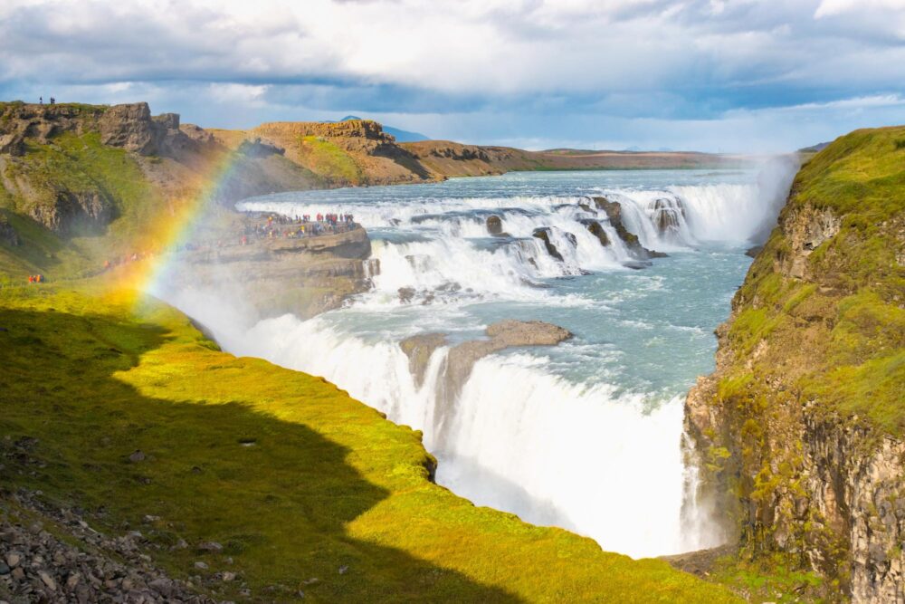 Les chutes de Gullfoss dans le Cercle d'Or, Islande