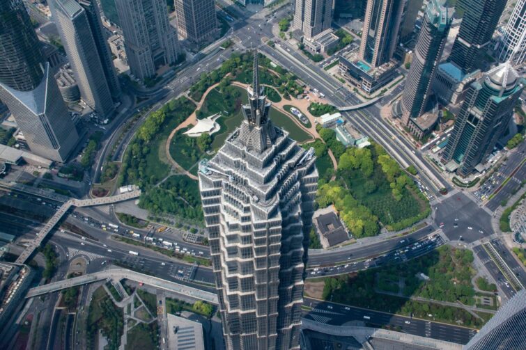 L'impressionnante tour Jin Mao à Shanghai