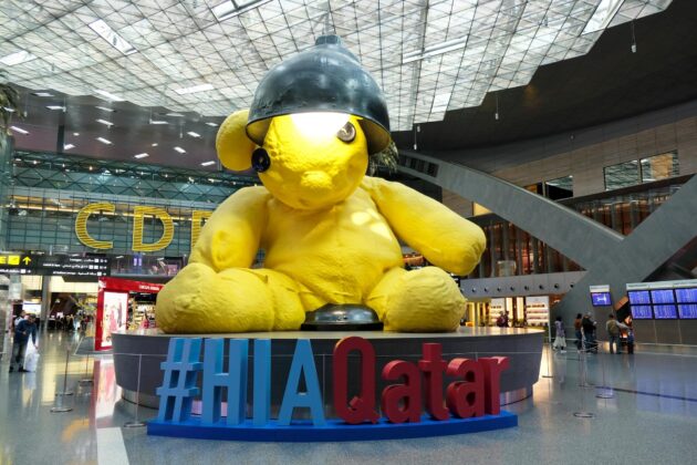 L'un des halls de l'aéroport international Hamad de Doha au Qatar