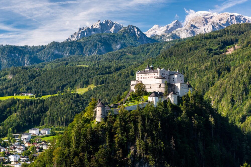 Panorama sur le château de Hohenwerfen