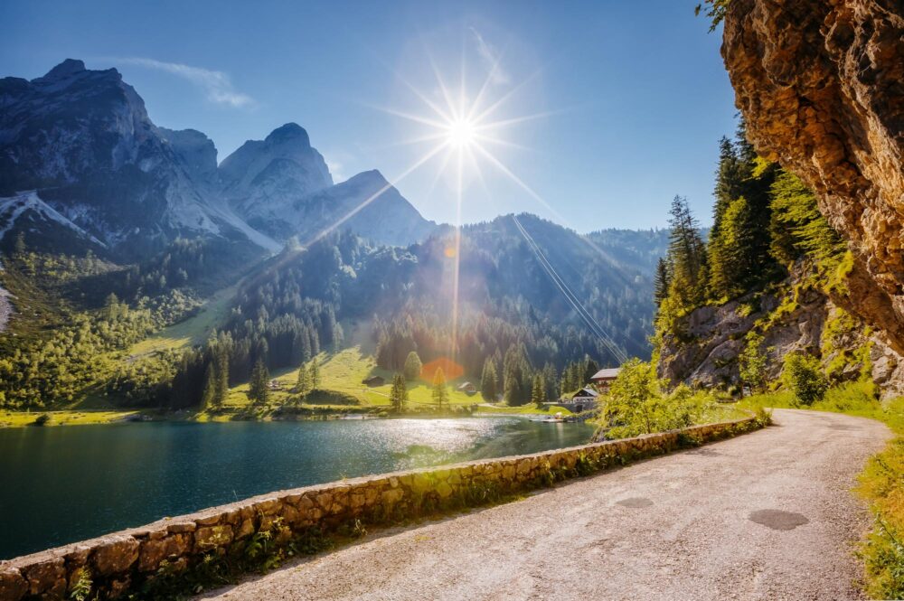 Panorama sur les rives du Gosausee