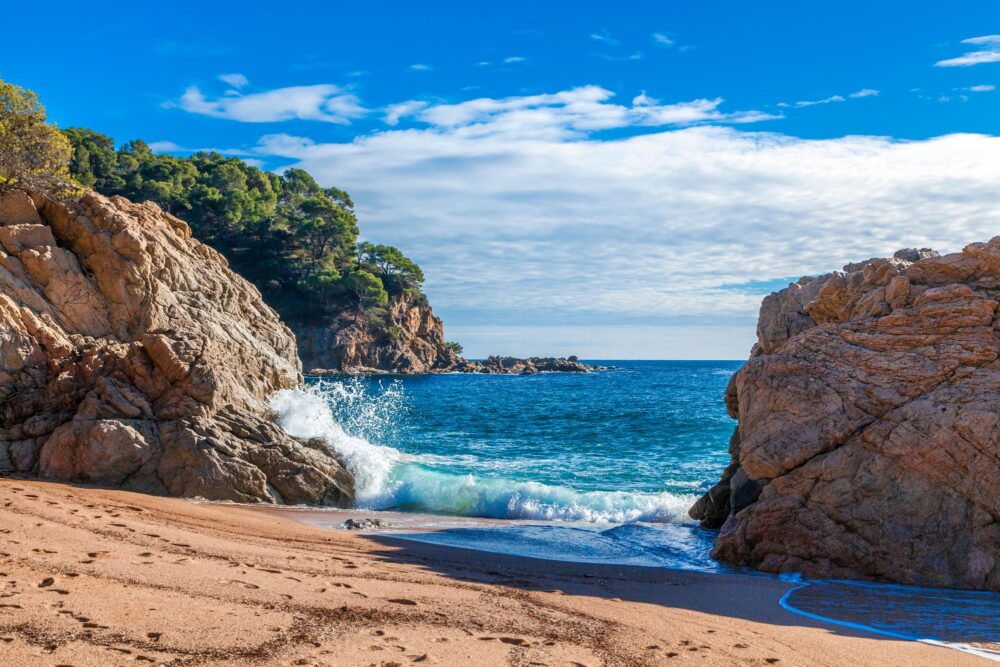 Plage de Canyelles Petites sur la Costa Brava