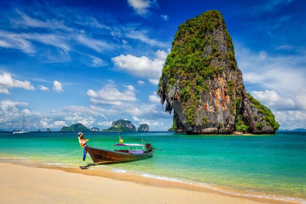 Plage de Krabi en Thaïlande