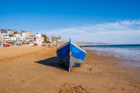Plage de Taghazout, Agadir, Maroc