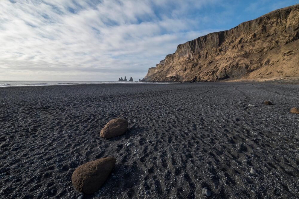 Plage de sable noir de Vík í Mýrdal