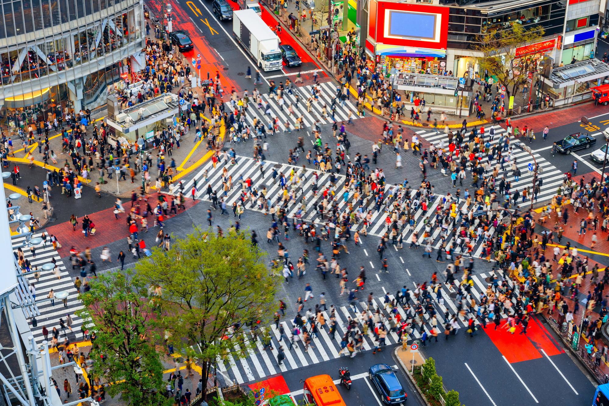 Shibuya Crossing à Tokyo au Japon