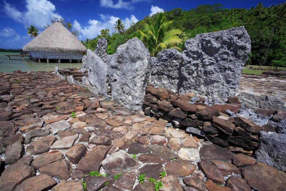 Site historique de Maeva à Huahine, Polynésie française