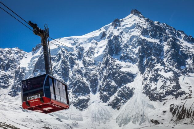 Téléphérique pour Aiguille du Midi, Mont Blanc Massif, Chamonix
