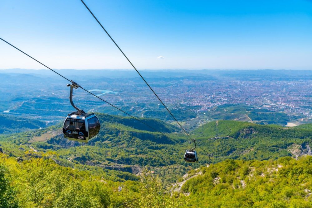 Téléphérique vers le Mont Dajti à Tirana