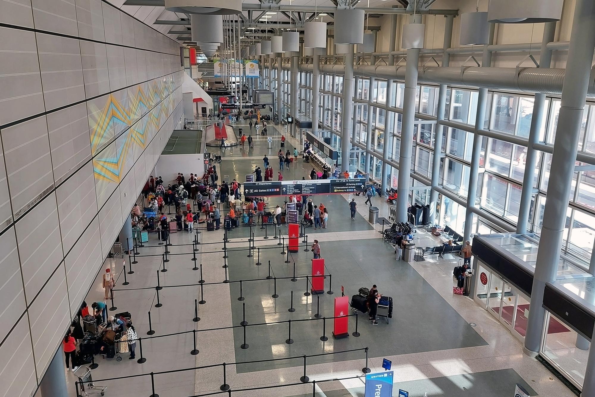 Terminal de l'aéroport international George Bush à Houston