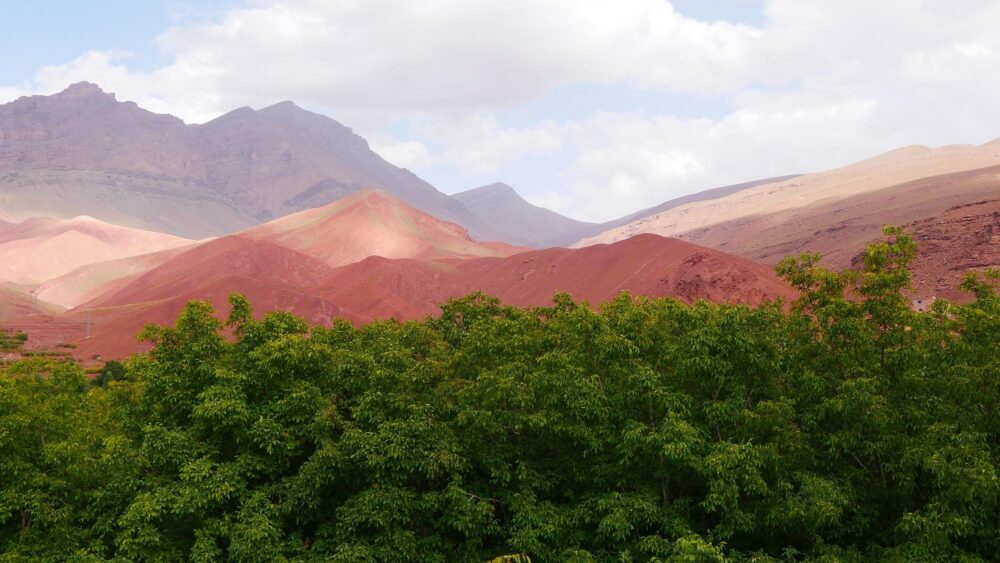 Vallée de la Tessaout dans le Haut Atlas, Maroc