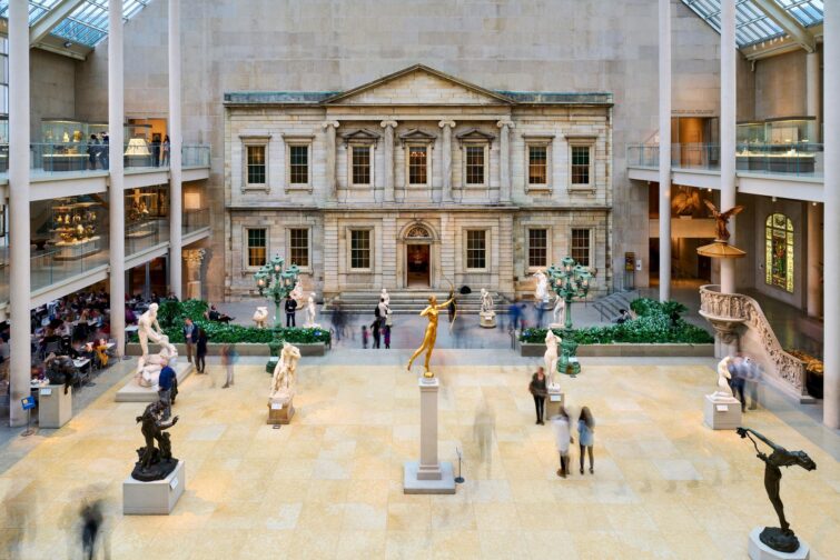 Vue de l'Aile Américaine au Metropolitan Museum of Art à New York