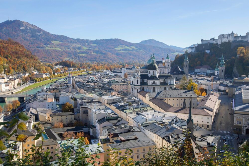Vue sur Salzbourg depuis le musée der Modern