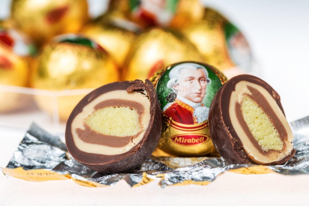 Vue sur la confiserie Mozartkugel
