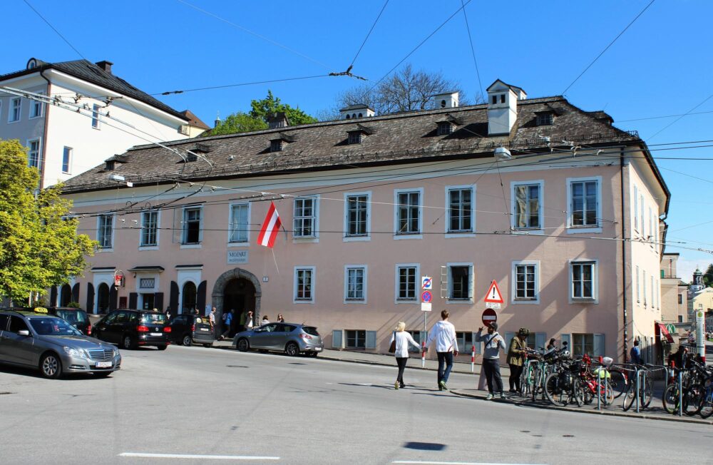 Vue sur la maison de Mozart