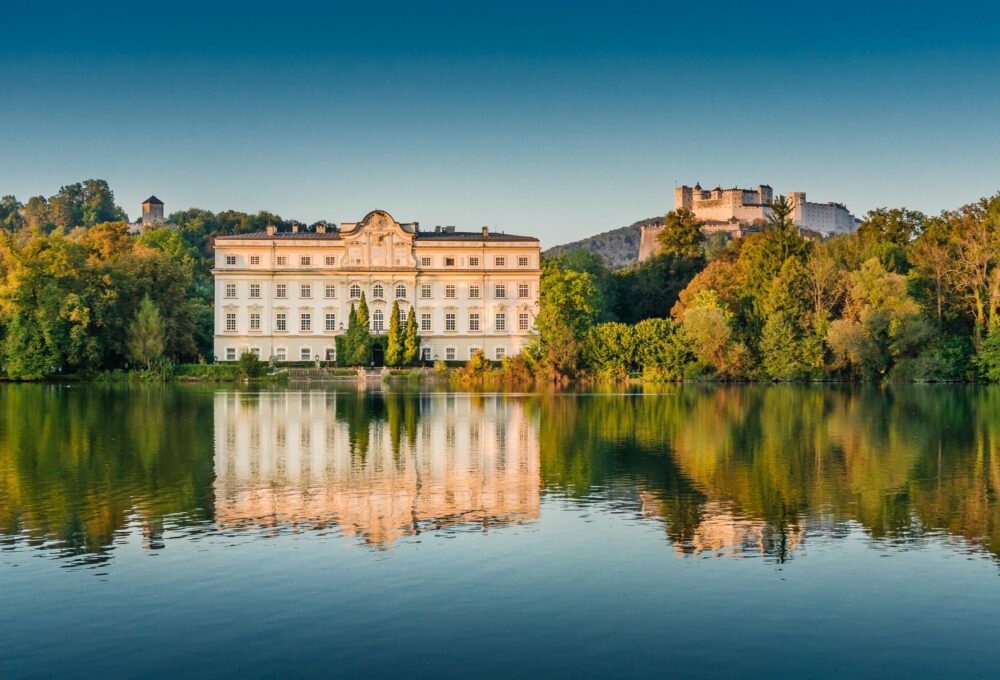 Vue sur le Château de Leopoldskron et son lac