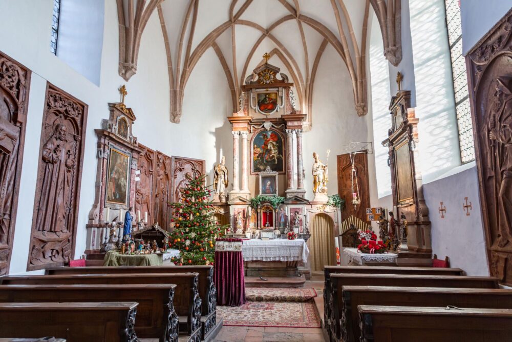 Vue sur l'intérieur de la Chappelle Saint-Georges à Salzbourg