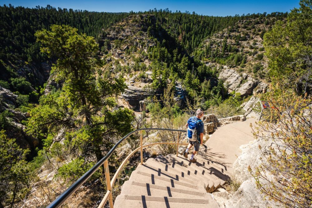 Walnut Canyon National Monument en Arizona, États-Unis