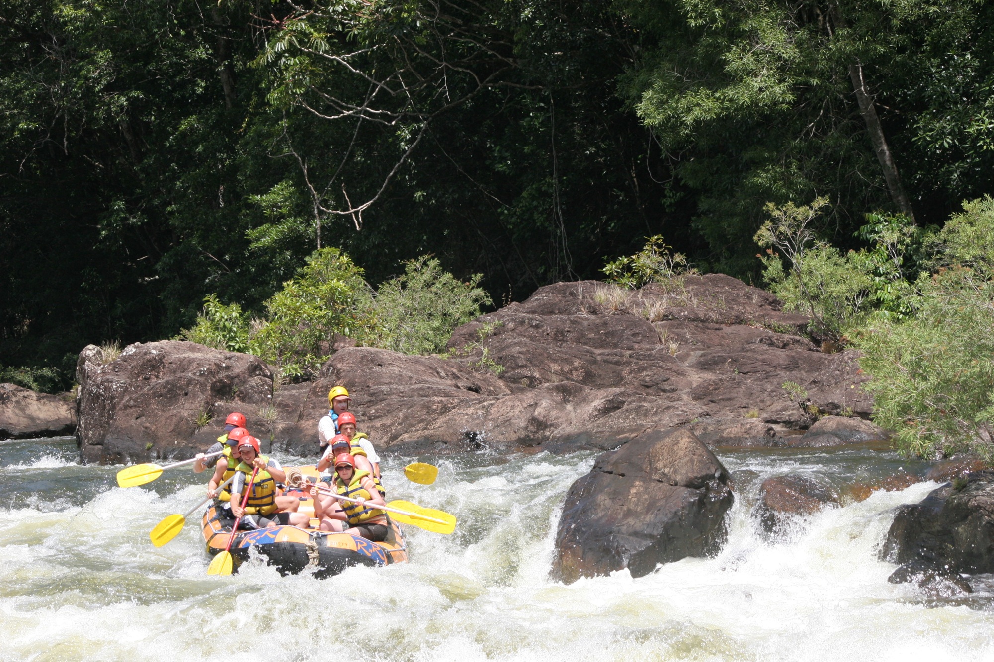 Rafting sur la rivière Tully, Tropical North Queensland