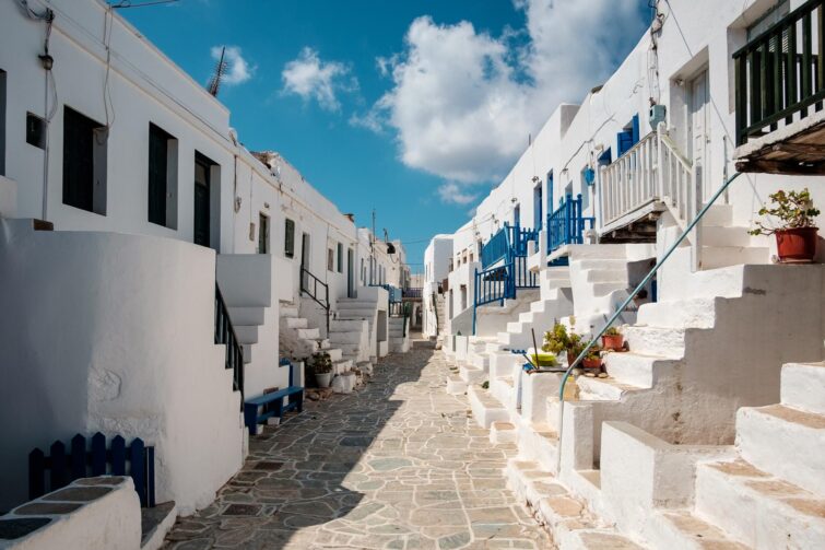 chora folgandros coucher de soleil cyclades