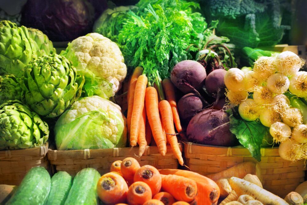 légumes frais du marché