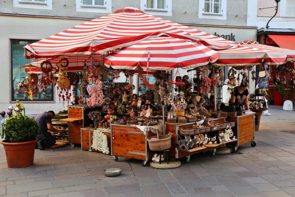 vendeur de jouets artisanaux