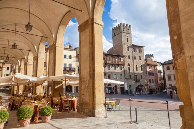 Arezzo en Toscane, Italie