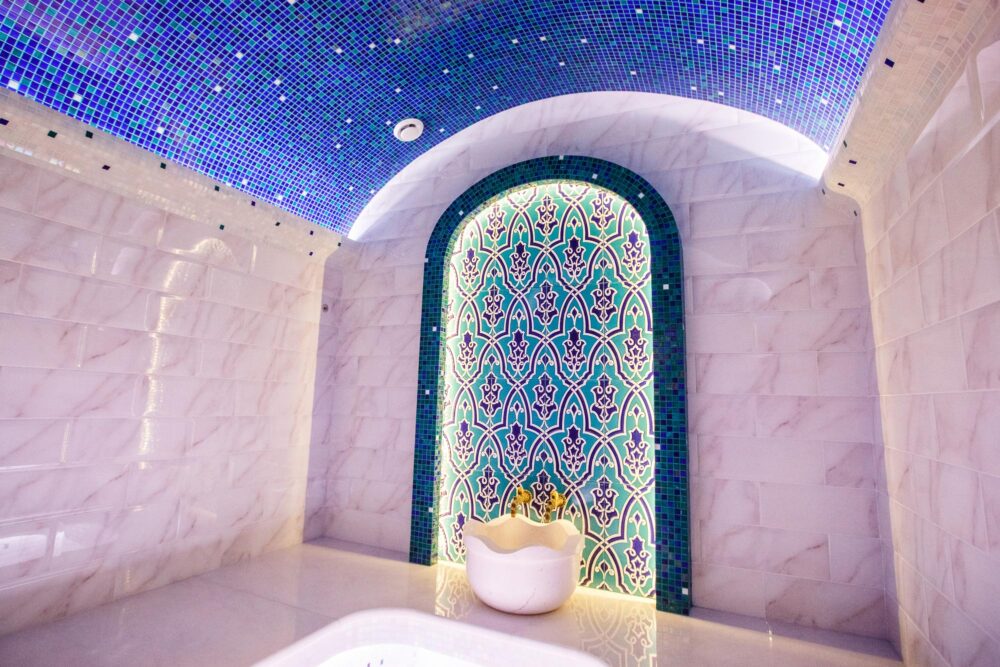 Bain oriental dans un hammam