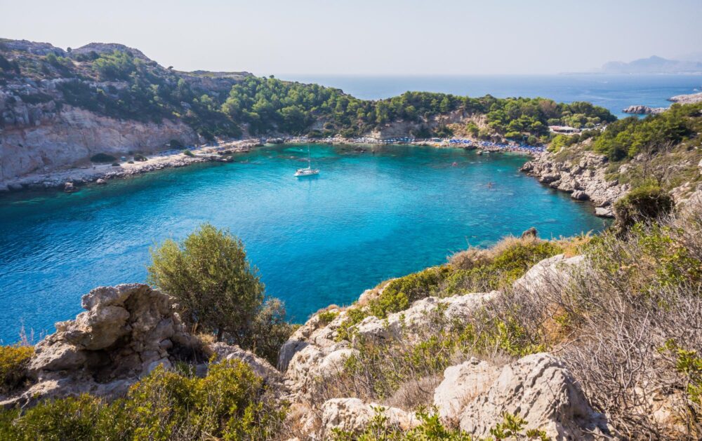 Balade en bateau autour de Rhodes