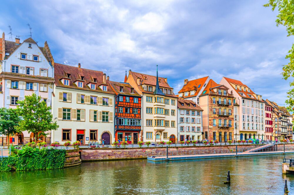 Bâtiments médiévaux du quartier de la Krutenau à Strasbourg