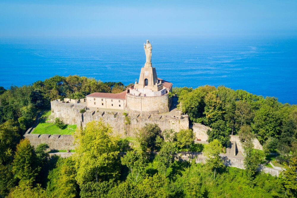Château de Mota sur le Mont Urgull à San Sebastian en Espagne