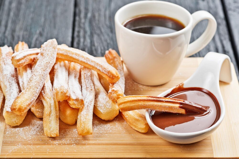 Churros con chocolate