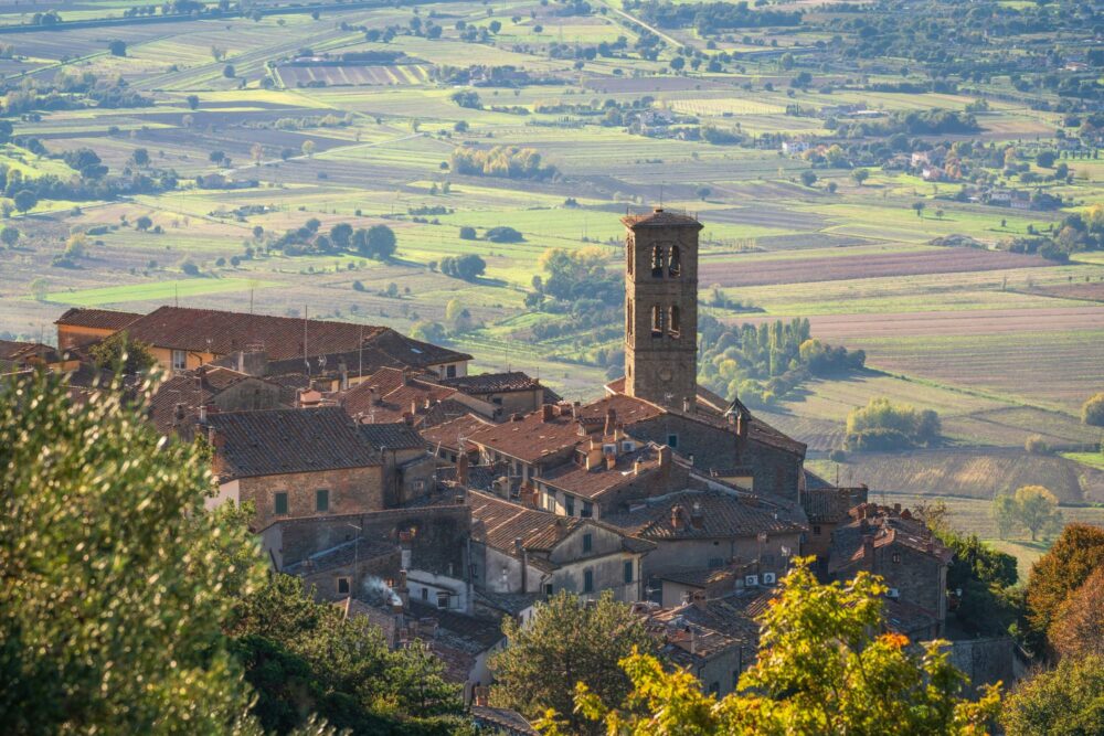 Cortona en Toscane, Italie