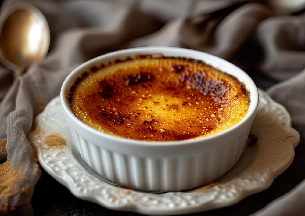 Crème brûlée, dessert typique français