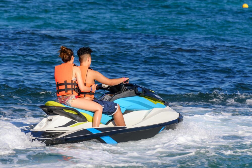 Jet ski près de Nice en France