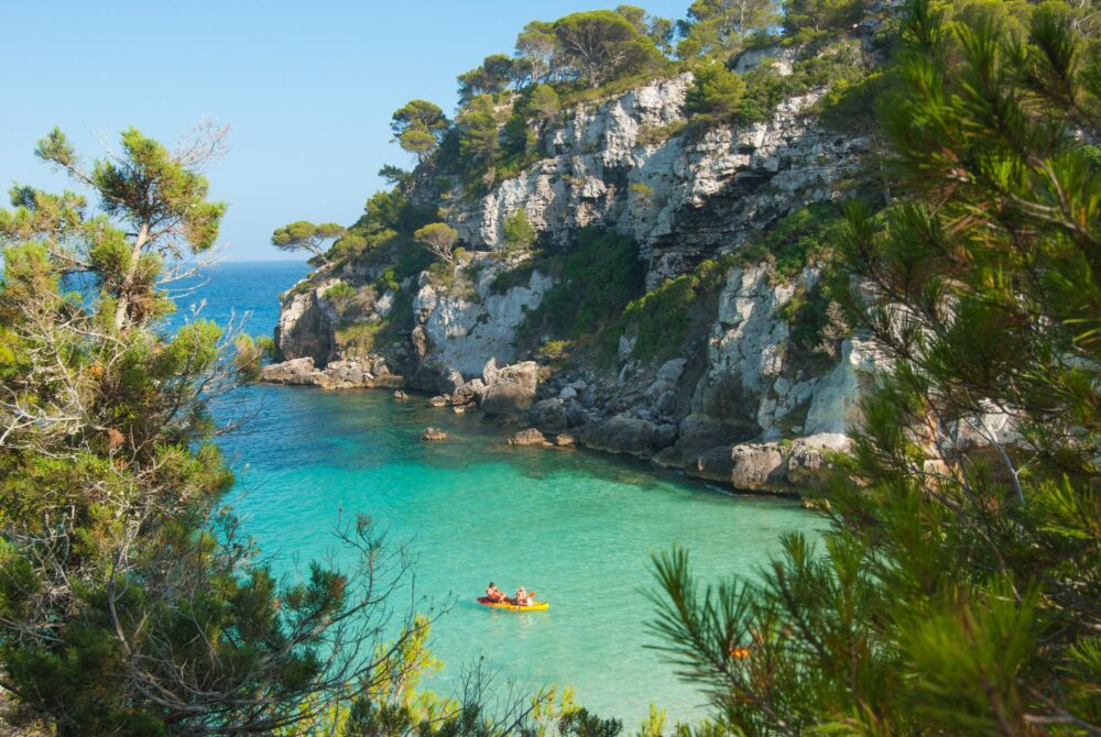 Kayak à Minorque