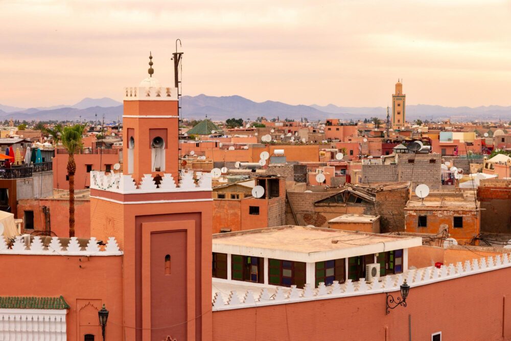 La médina de Marrakech, Maroc