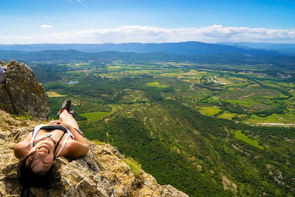 La montée du Pic Saint-Loup, France
