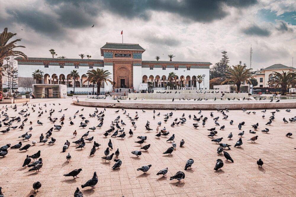 La place Mohammed V à Casablanca, Maroc